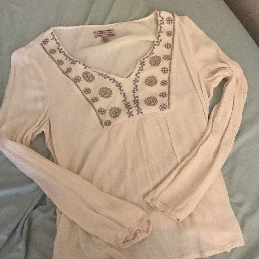 Cream blouse